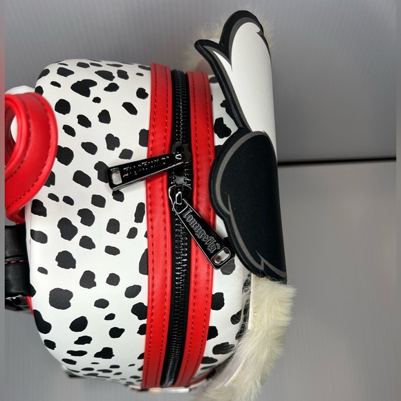 Loungefly 101 Dalmatians Cruella De Vil Villains Mini Backpack and Wallet Bundle - Picture 6 of 11